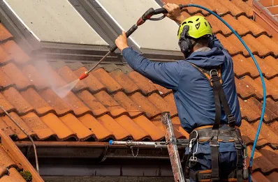 Démoussage et hydrofuge de toiture à Sainte-Léocadie
